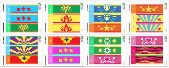 12 plantillas de muñequeras de lucha libre para imprimir y usar 12 plantillas de muñequeras de lucha libre para imprimir y usar