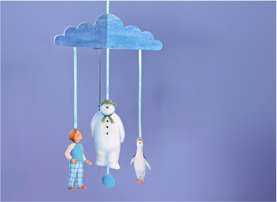 Mobile garland craft with snowman boy snowdog! mobile garland craft with snowman boy snowdog