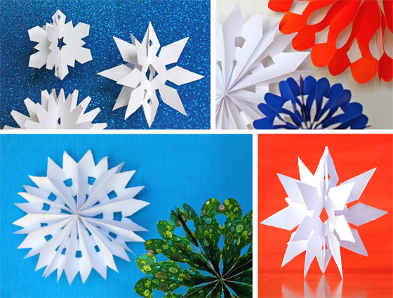 Paper snowflake - Snowman and the Snowdog craft projects snowman and the snowdog craft tutorials channel 4 animated film paper snowflakes tutorial
