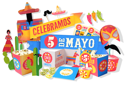 Imprimibles para fiesta del Cinco de Mayo