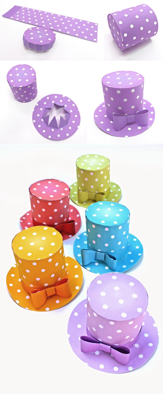 Polka dot hats: Spotty accessories party fashion make no sew!