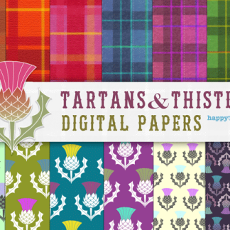 Tartan & Thistle scrapbooking papers