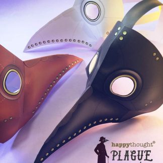 3-colored-masks plague doctor craft