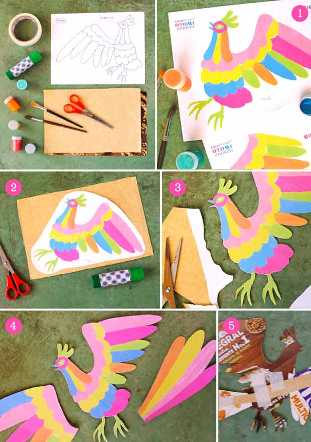 Instructions and easy to make template included - How to make a Mexican otomi animals