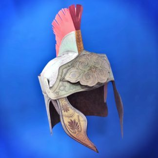 DIY paper 3d roman helmet template to download