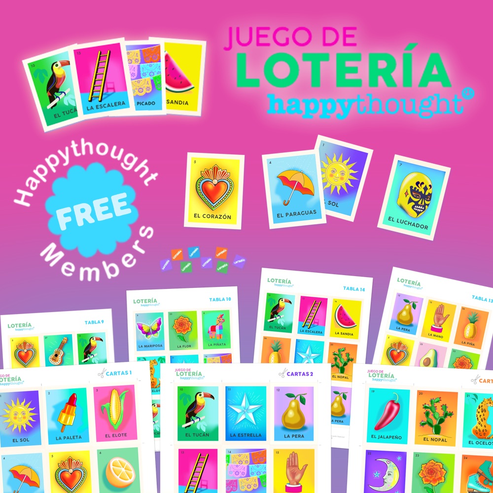 DIY printable loteria game PDF templates