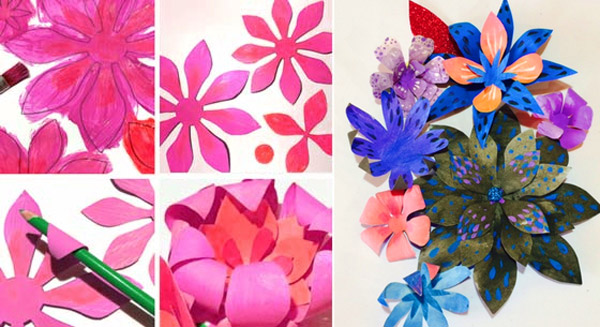 Flores de papel para el Día de los Muertos