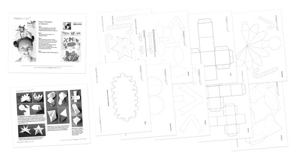 Divertidas hojas de actividades manuales para festividades: tocado