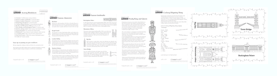 Happythought london town worksheets, activities and templates!