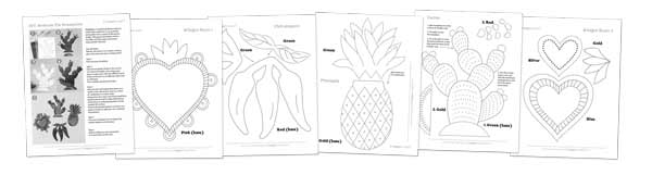 Hojalata ornaments craft art project for class and home printable kids activity Hojalata ornaments craft art project for class and home