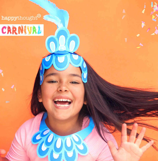 How to make a instant paper headdress trinidad paper crown costume DIY street party