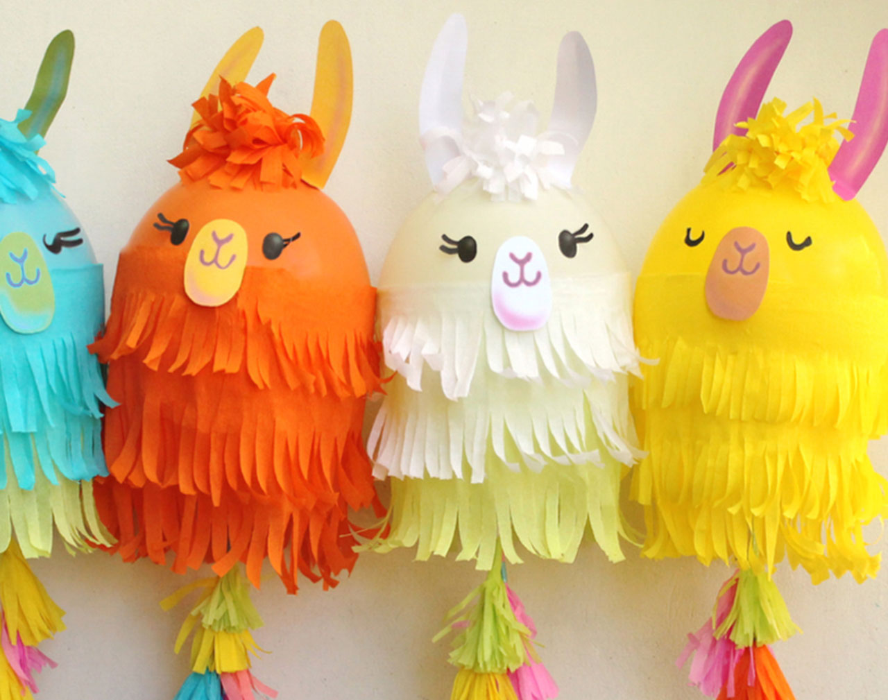 How to make a llama balloons craft project