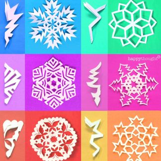 How to make a DIY paper snowflake with PDF printable templates