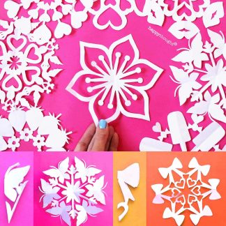 How to make a valentine snowflakes for St Valentines