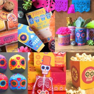 DIY Kit de imprimibles para fiesta del Día de los Muertos