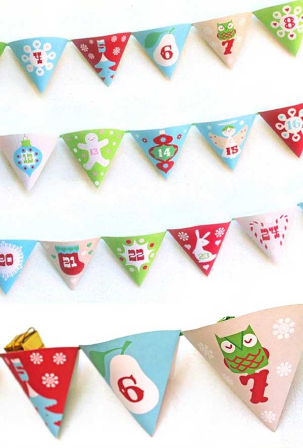 Make your own festive DIY pocket advent calendar