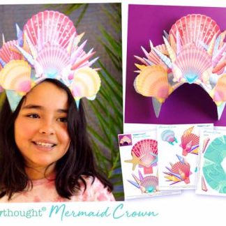 Mermaid-crown-tutorial and template
