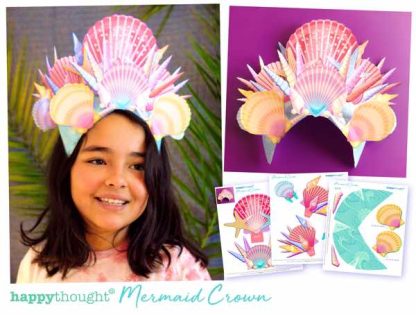 Mermaid-crown-tutorial and template