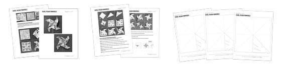 Make papel picado pinwheels tutorial and template Printable kids activity Make papel picado pinwheels tutorial and template