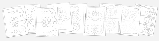 9 stylish papel picado template patterns to make and display! Printable kids activities: 9 stylish papel picado template patterns to make and display!