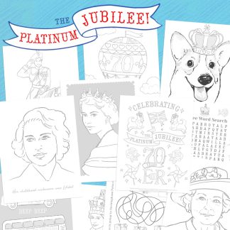 Platinum Jubilee colour in pages