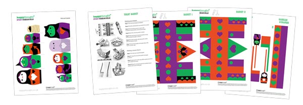 Spooky Halloween papercraft pack Russian doll basket templates + table centrpiece template! Spooky Halloween papercraft pack Russian doll basket templates + table centrpiece template!