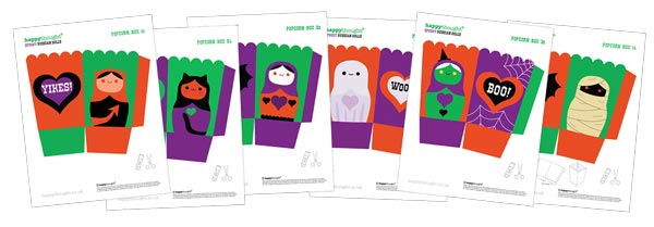 Spooky Halloween papercraft pack Russian Doll Popcorn boxes! Spooky Halloween papercraft pack Russian Doll Popcorn boxes!