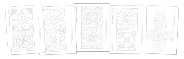 Talavera tiles craft project templates and patterns Talavera tiles craft project templates and patterns