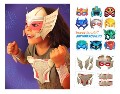 aaron wants to be a superhero-mask templates to download and make