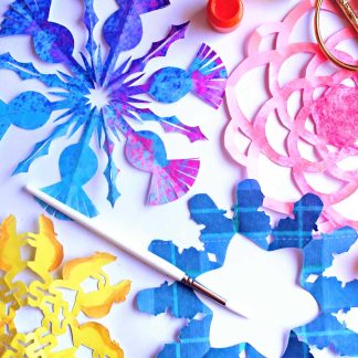 Burns Night snowflake template