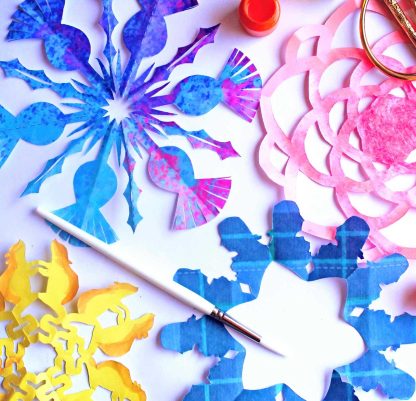 Burns Night snowflake template