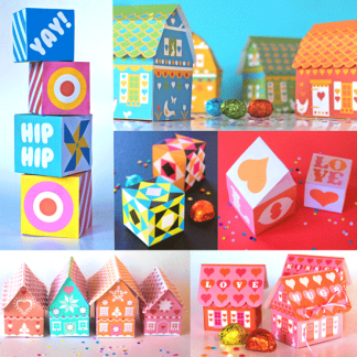 Printable gift box sets