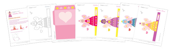 Valentines Day fairies printable Valentines Day fairies printable