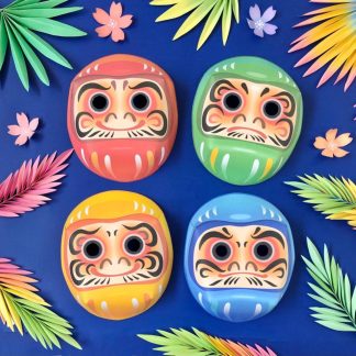 DIY Daruma mask template