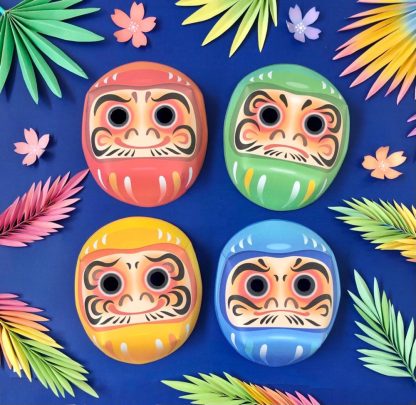 DIY Daruma mask template