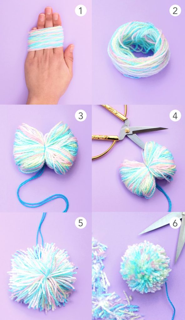follow these 6 step by step instructions and make yourself this adorable pom pom in no time