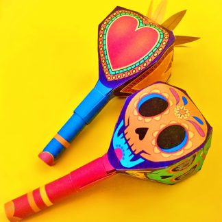 maraca-milagro heart decoration crfat activity