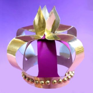 mini paper-crown-template and tutorial