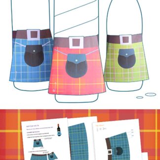 Mini tartan kilt templates