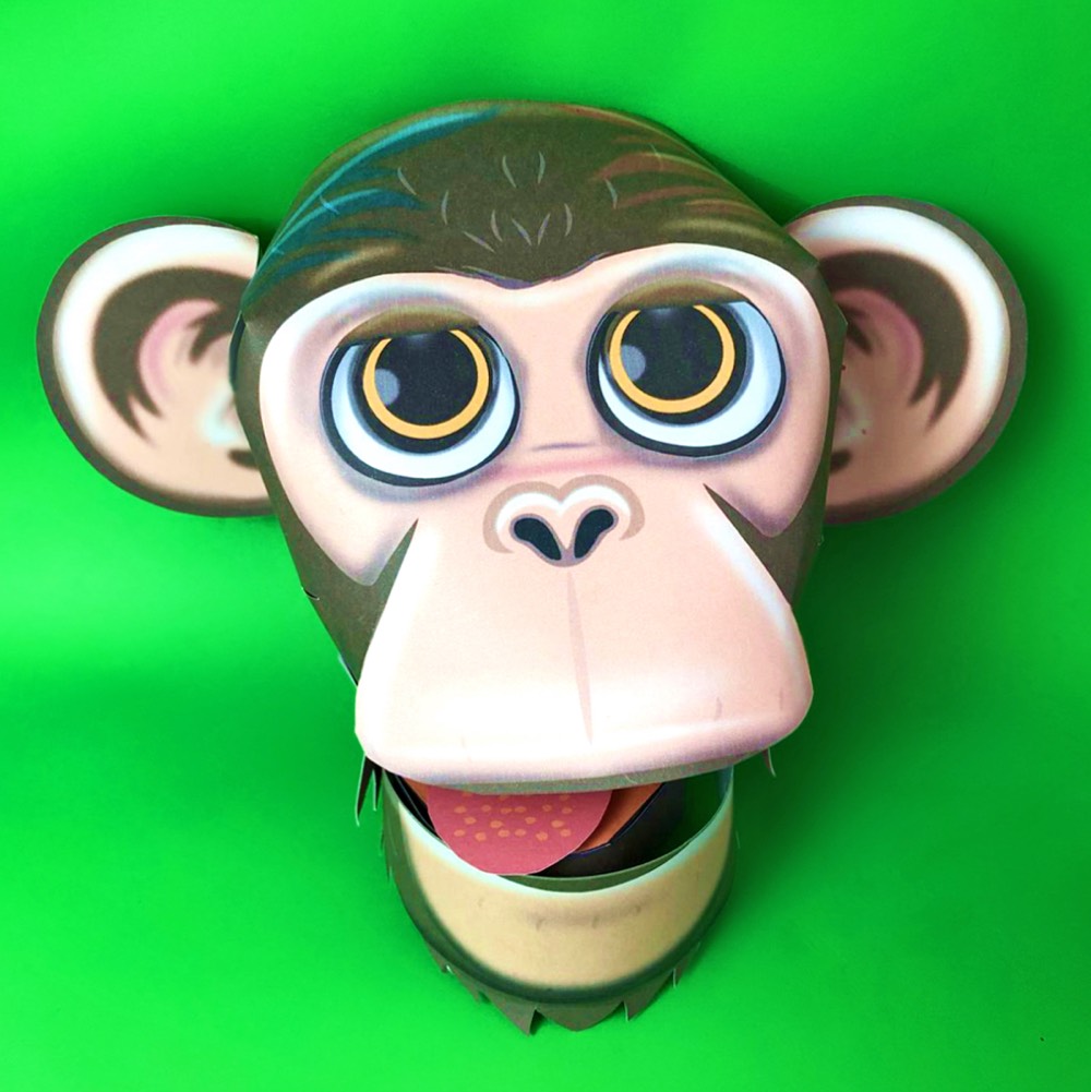 monkey puppet template tutorial DIY