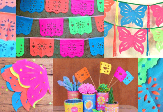 3 DIY papel picado templates for Day of the Dead and Cinco de Mayo!!