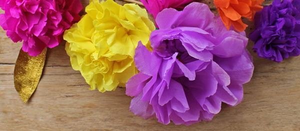 Flower tutorial for Cinco de Mayo!