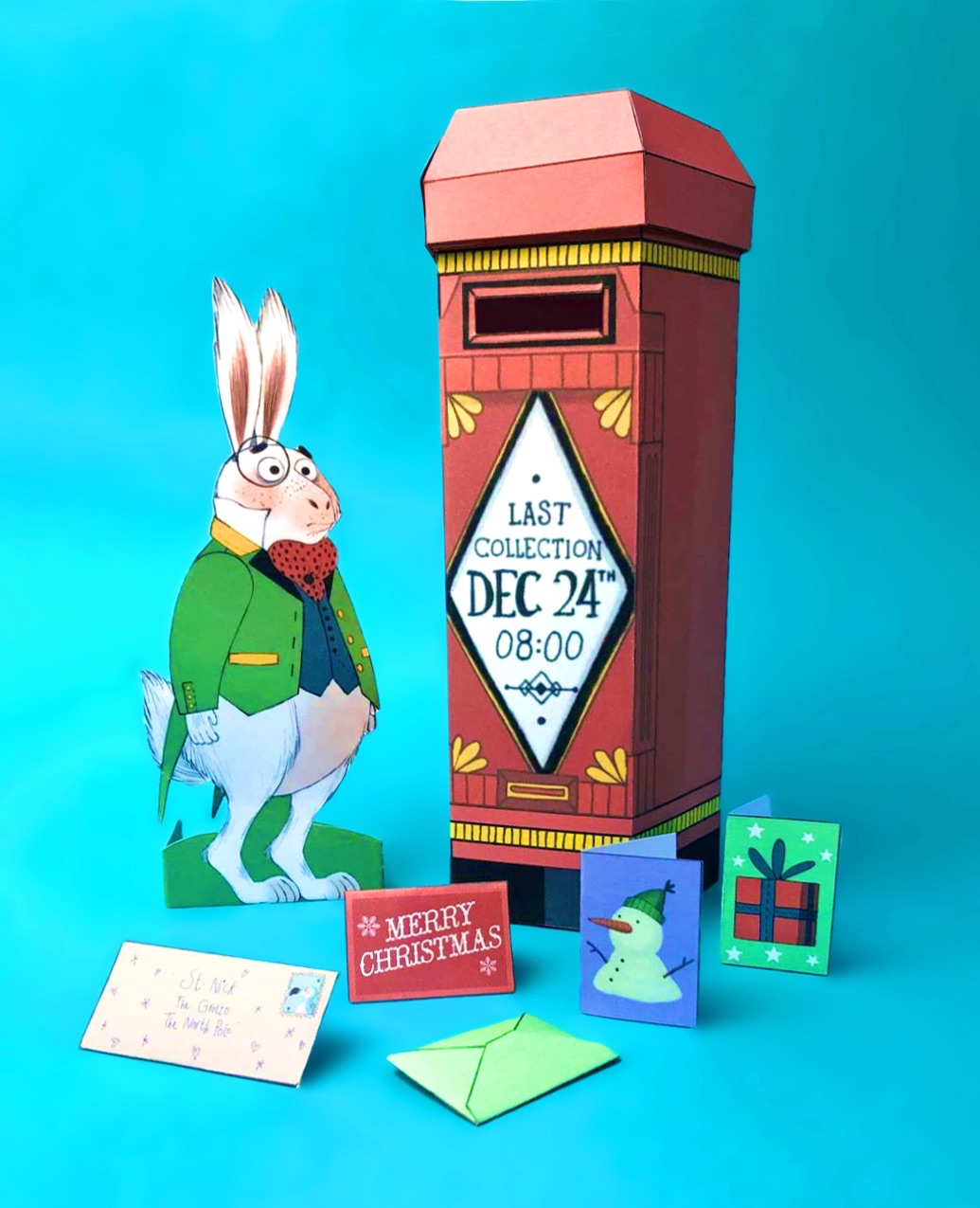 Red letter box for xmas