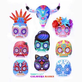 Day of the Dead calavera colour in masks