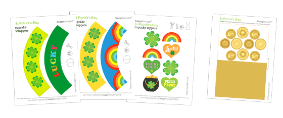 St Patrick's Day printable Lucky St Patricks Day printable party templates!