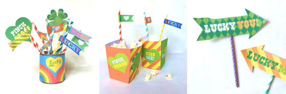 St Patricks Day lucky printable party decoration ideas! St Patricks Day lucky printable party decoration ideas!