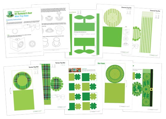 Lucky St Patrick's Day DIY party hats!